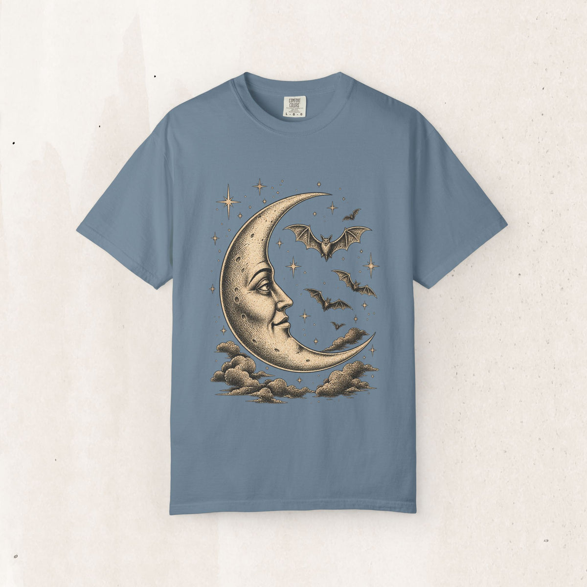 Crescent Moon & Bats Tee