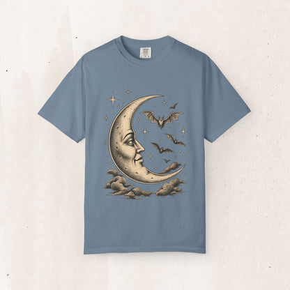 Crescent Moon & Bats Tee