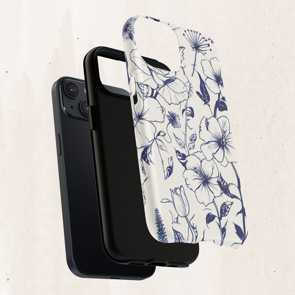 Floral Sketch Tough Magnetic Phone Case