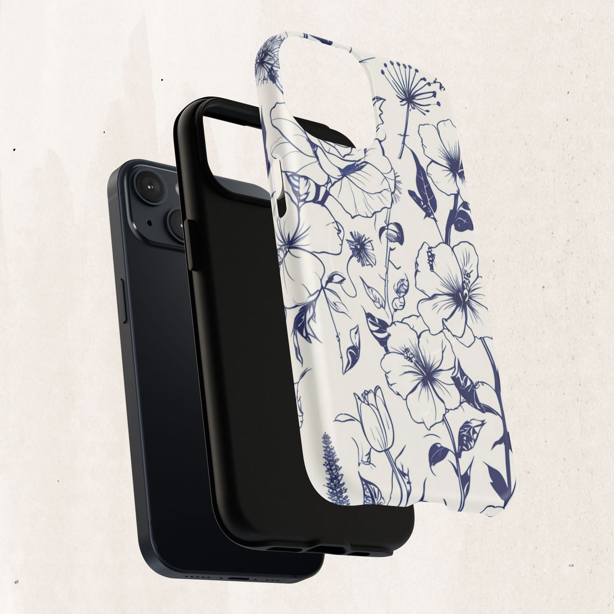Floral Sketch Tough Magnetic Phone Case