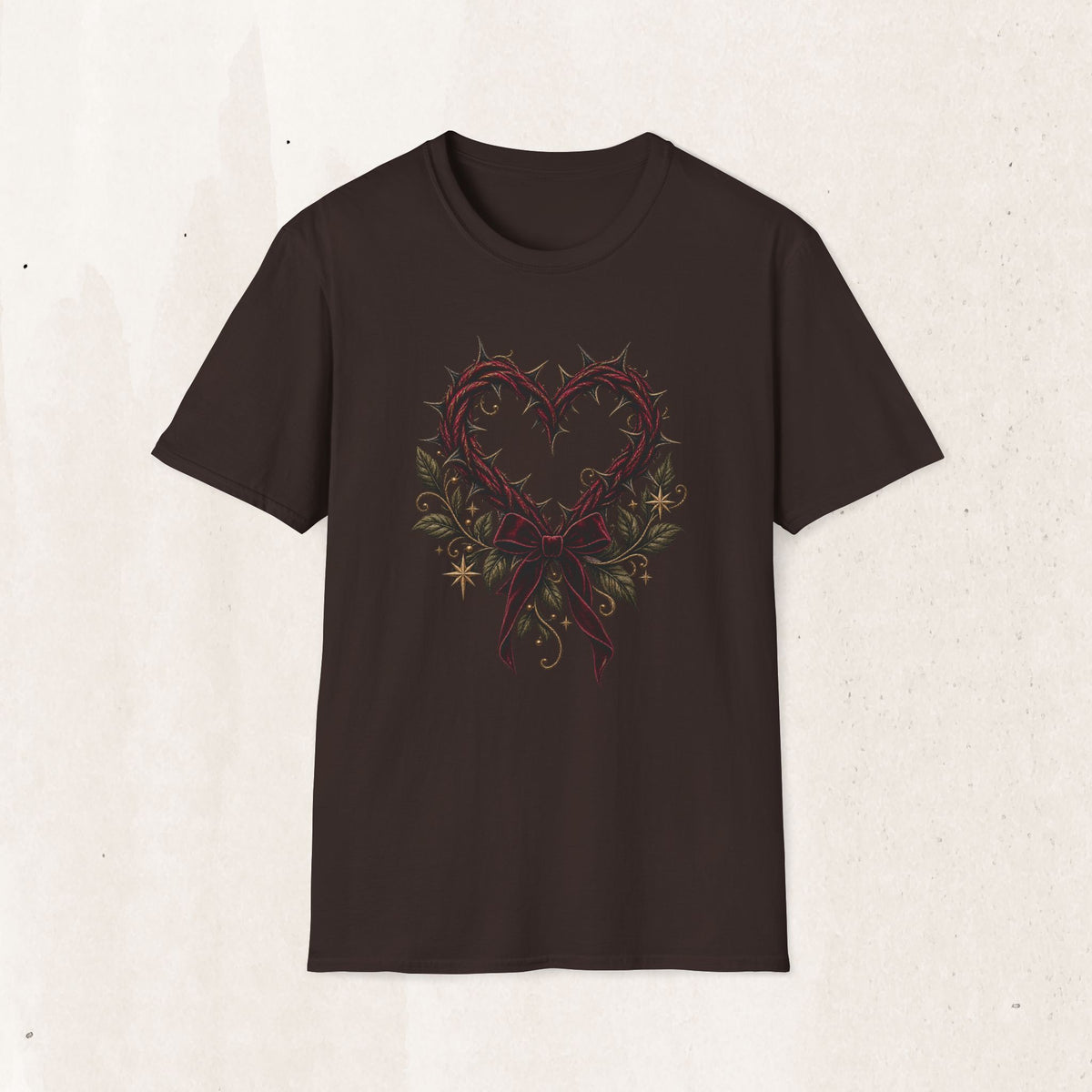 Thorn Heart Graphic Tee – Gothic Floral