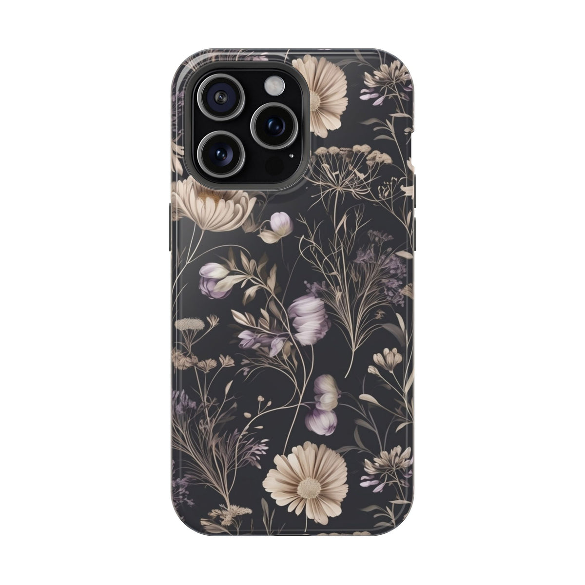 Dark Floral Magnetic Phone Case, alternate view