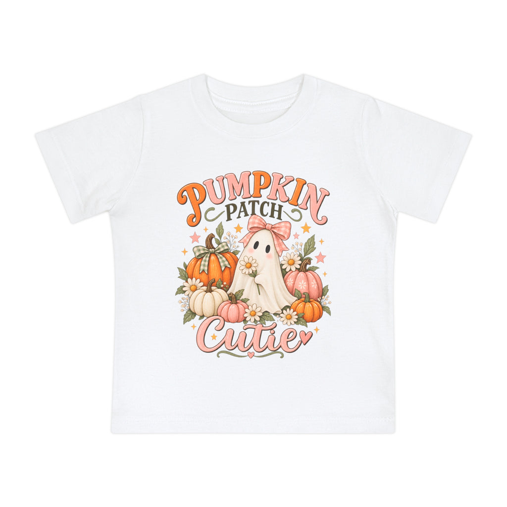 Pumpkin Patch Cutie Baby T-Shirt - Cute Fall Autumn Outfit for Infants, Toddlers - Halloween Thanksgiving Seasonal Top