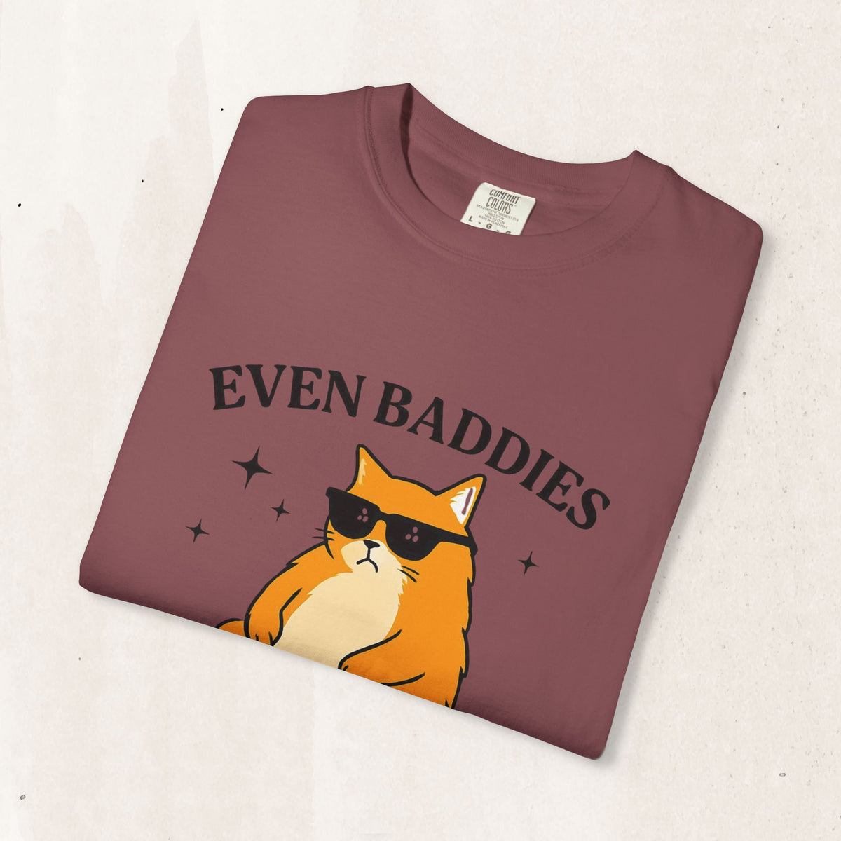 Even Baddies Get Saddies Cat Tee
