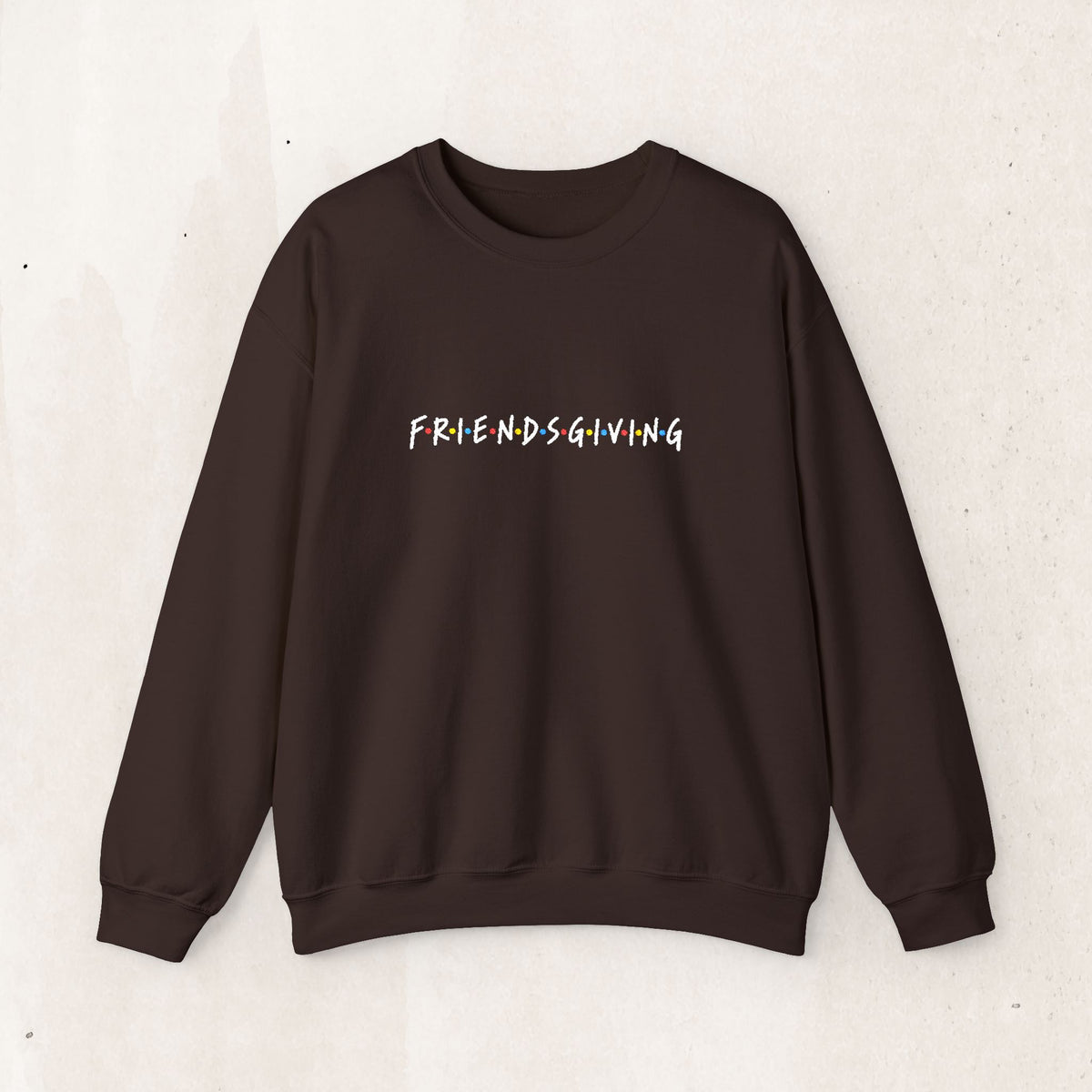 Embroidered 'Friendsgiving' FRIENDS Crewneck Sweatshirt Printify
