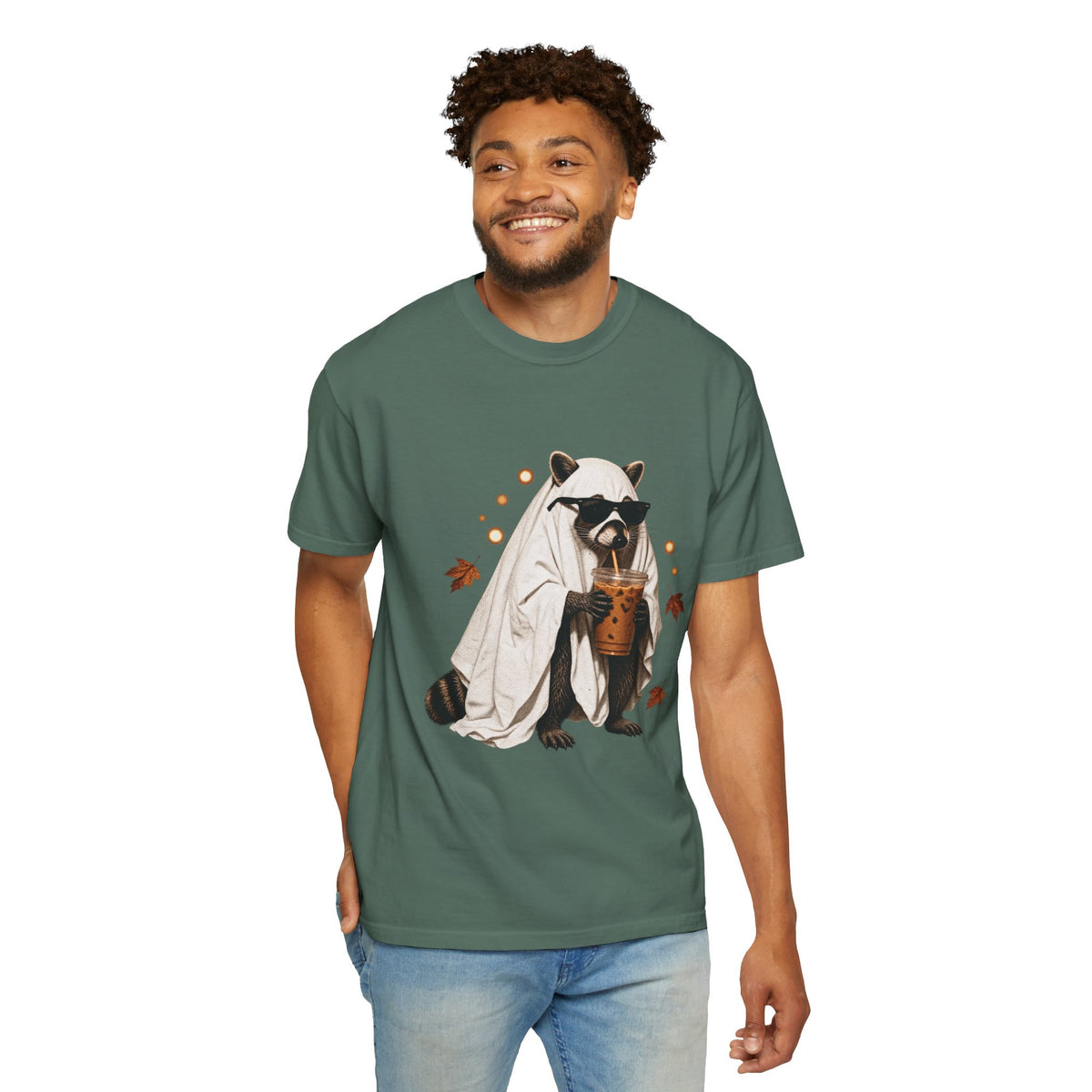 Halloween Raccoon Ghost Costume Tee