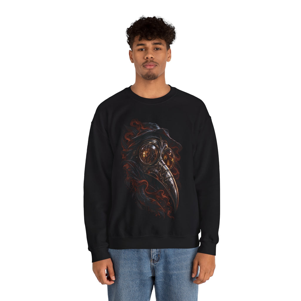 Plague Doctor Mask Crewneck Sweatshirt Printify