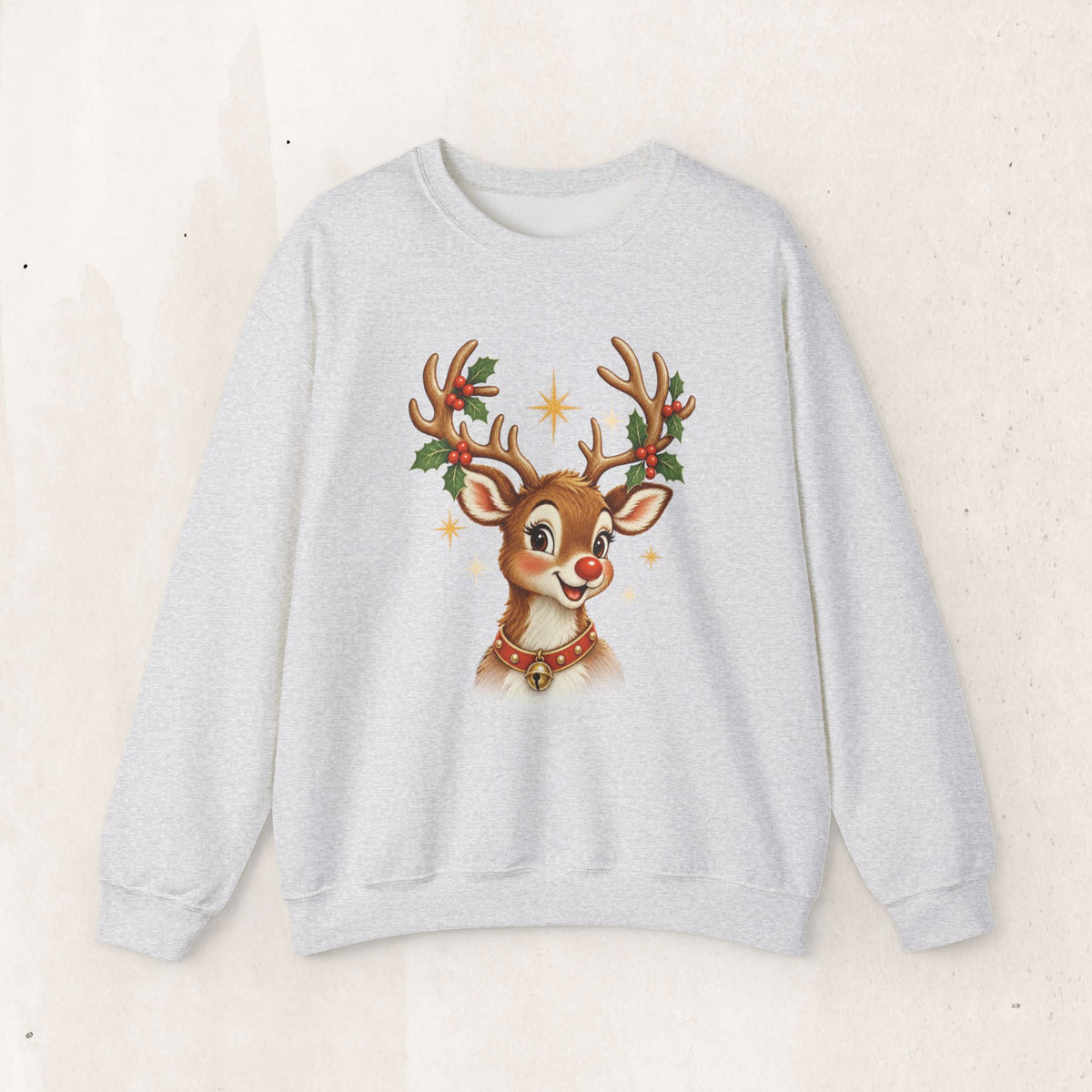 Vintage Rudolph Graphic Crewneck Sweatshirt
