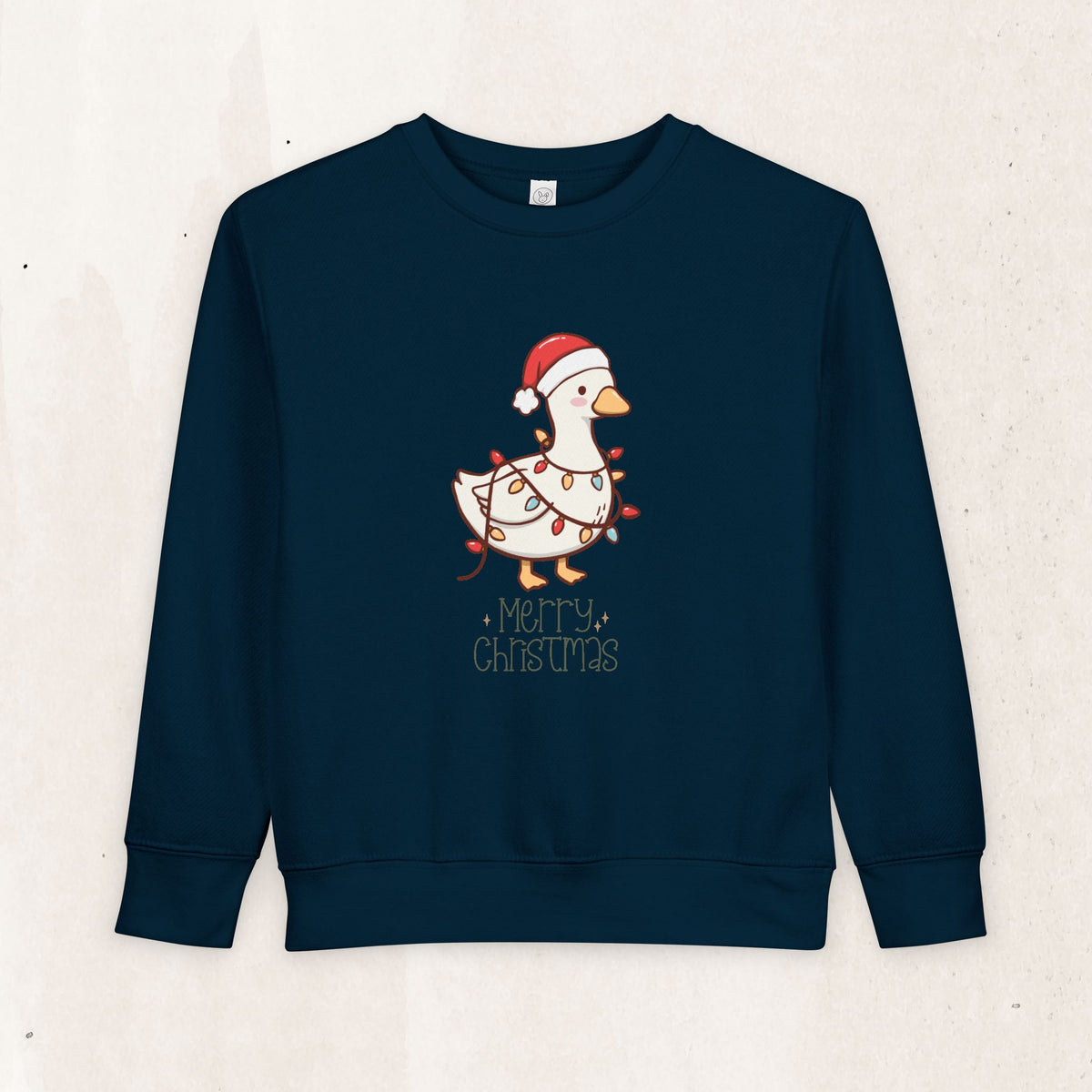 Santa Hat Duck "Merry Christmas" Toddler Sweatshirt