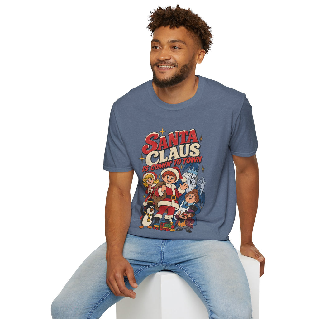 Santa Claus Is Comin' To Town Christmas Tee