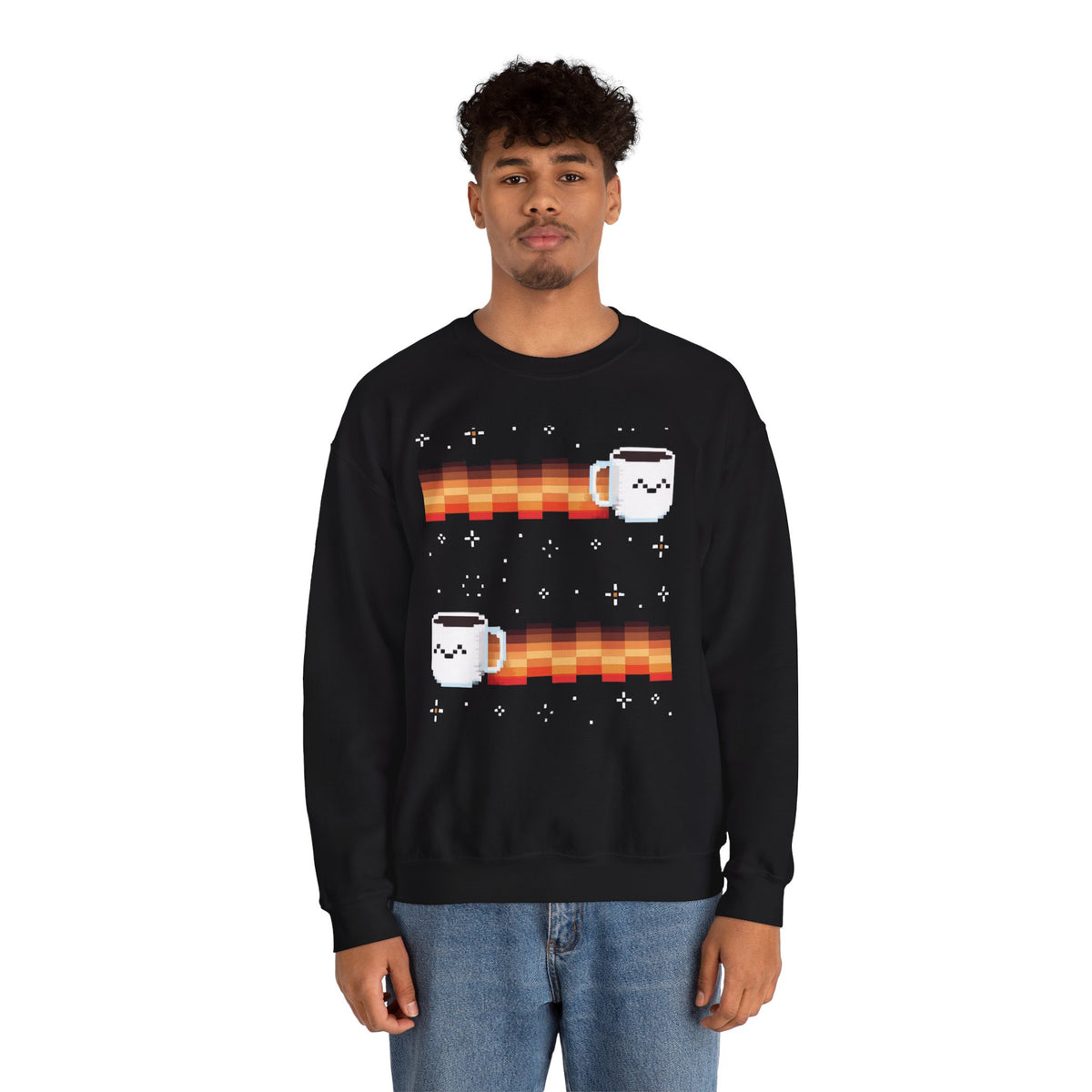 Pixel Coffee Meteor Crewneck Sweatshirt