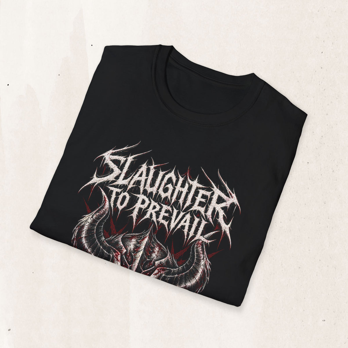Slaughter To Prevail Distressed Band Tee in Black, alternate view