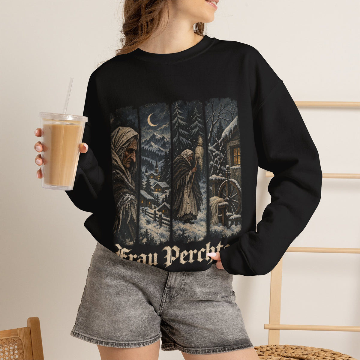 Frau Perchta Christmas sweatshirt