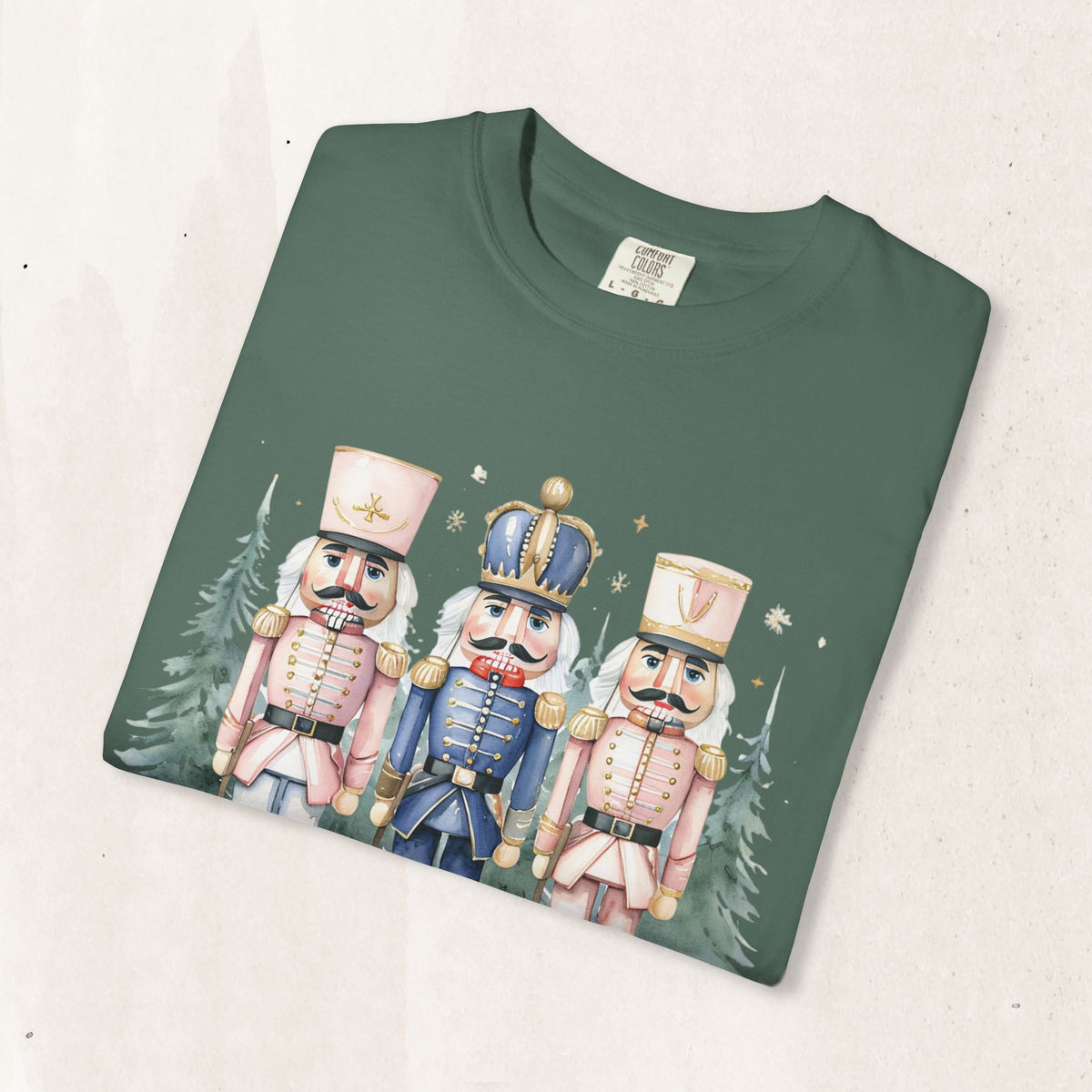 Christmas Nutcracker T-Shirt, Relaxed Unisex Holiday Tee Gift Tee