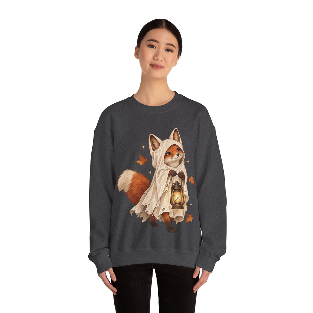 Autumn Lantern Fox Crewneck Sweatshirt