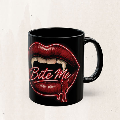 Bite Me Vampire Lips Mug