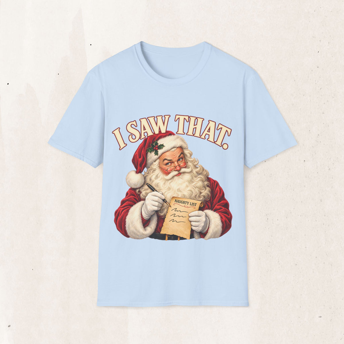 Santa Claus "I Saw That" Graphic Tee