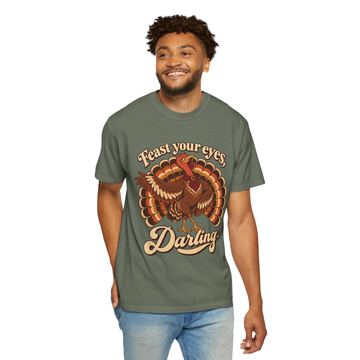 Thanksgiving 'Feast Your Eyes, Darling' Turkey Tee