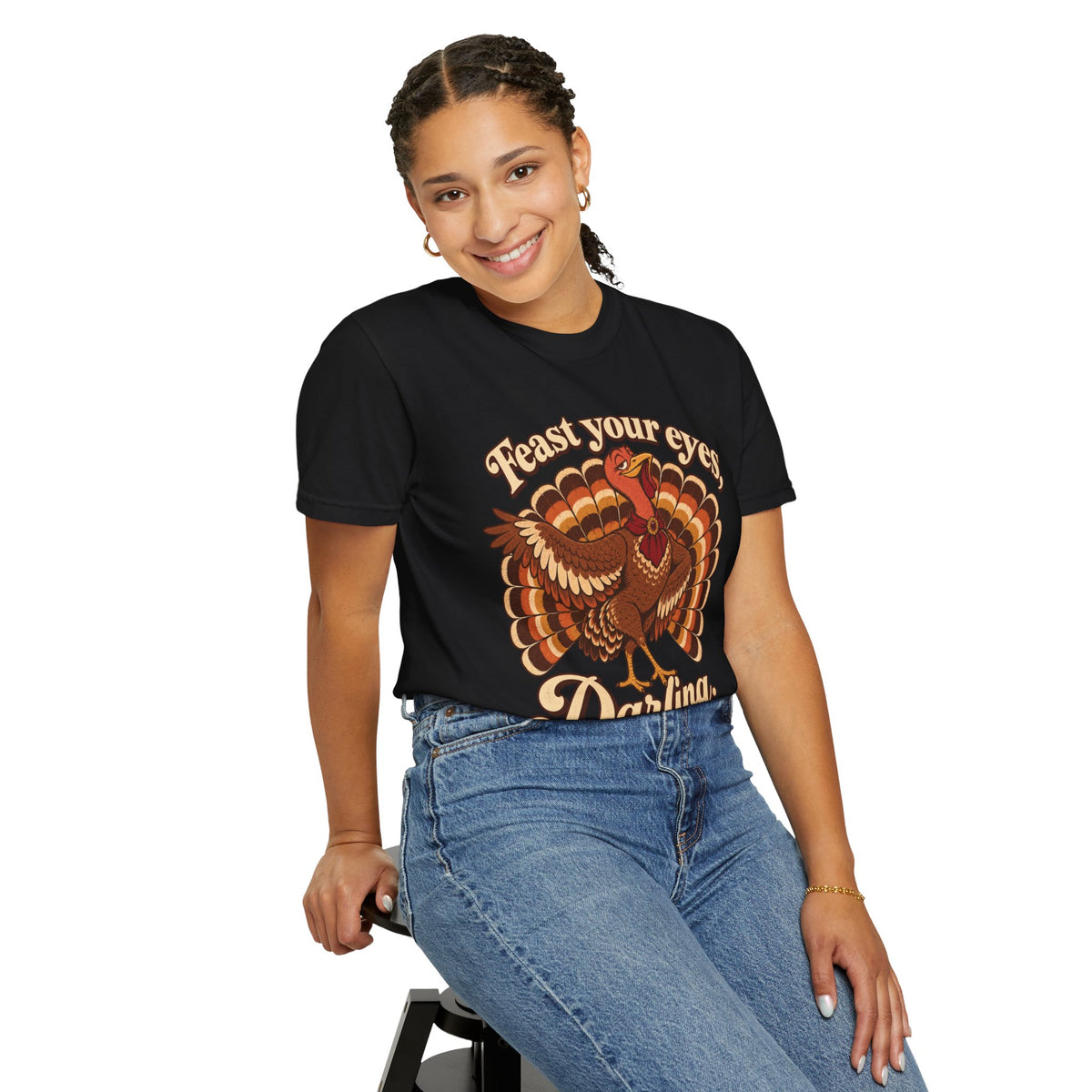 Thanksgiving 'Feast Your Eyes, Darling' Turkey Tee