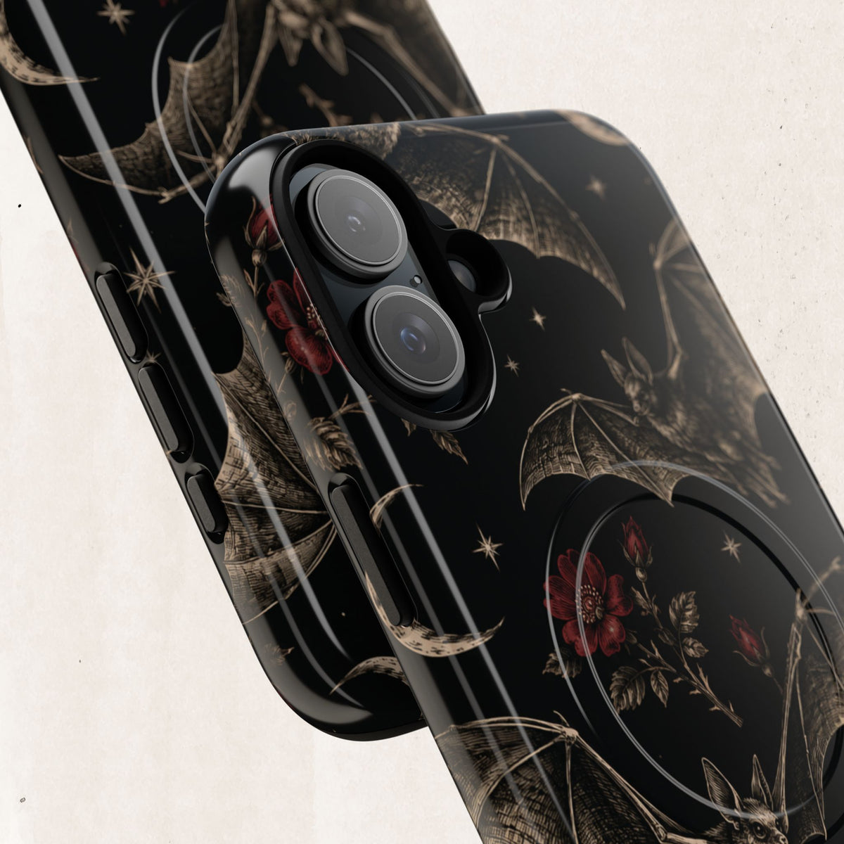 Gothic Bat & Moon Tough Magnetic Phone Case