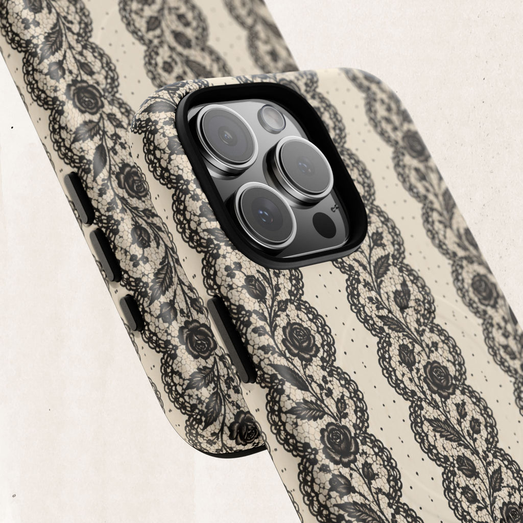 Lace Stripes Magnetic Phone Case