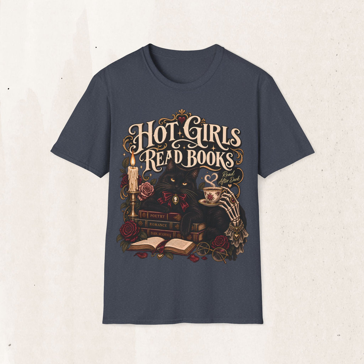 Hot Girls Read Books Graphic Tee