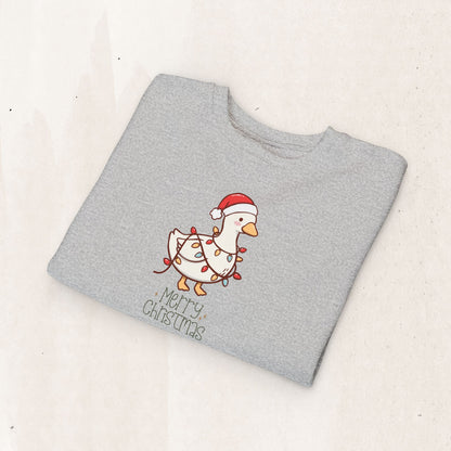 Santa Hat Duck "Merry Christmas" Toddler Sweatshirt