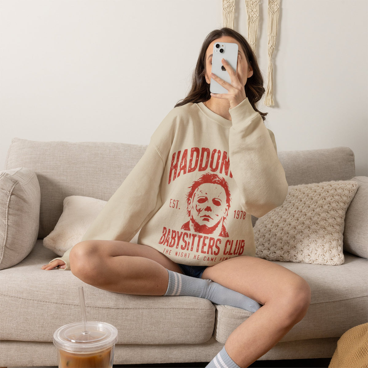 Haddonfield Babysitters Club CrewneckSweatshirt