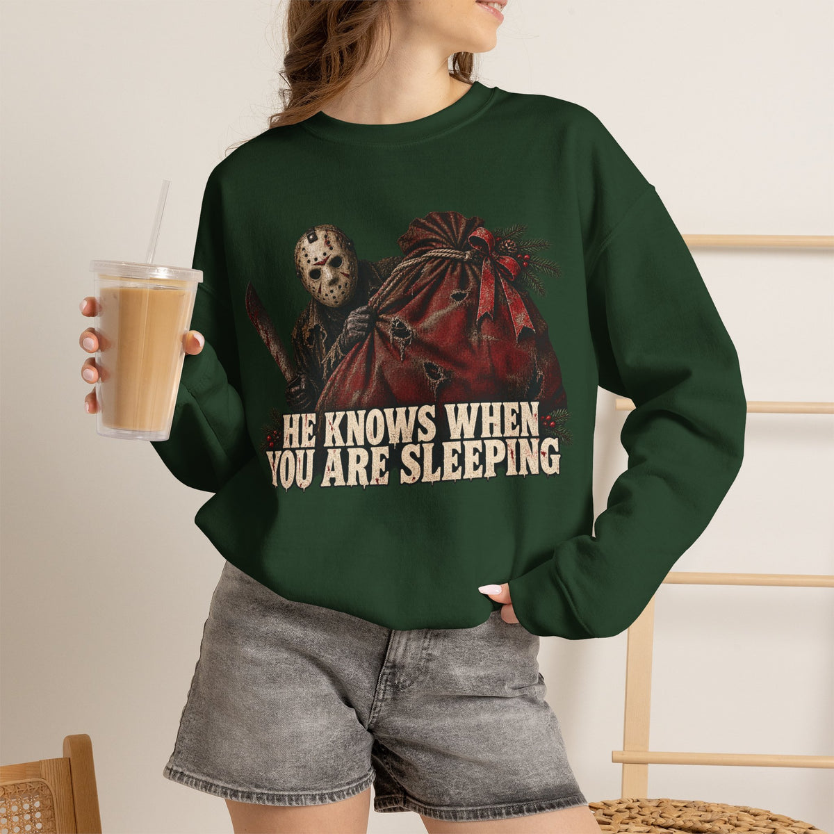 Jason Vorhees Christmas Crewneck Sweatshirt