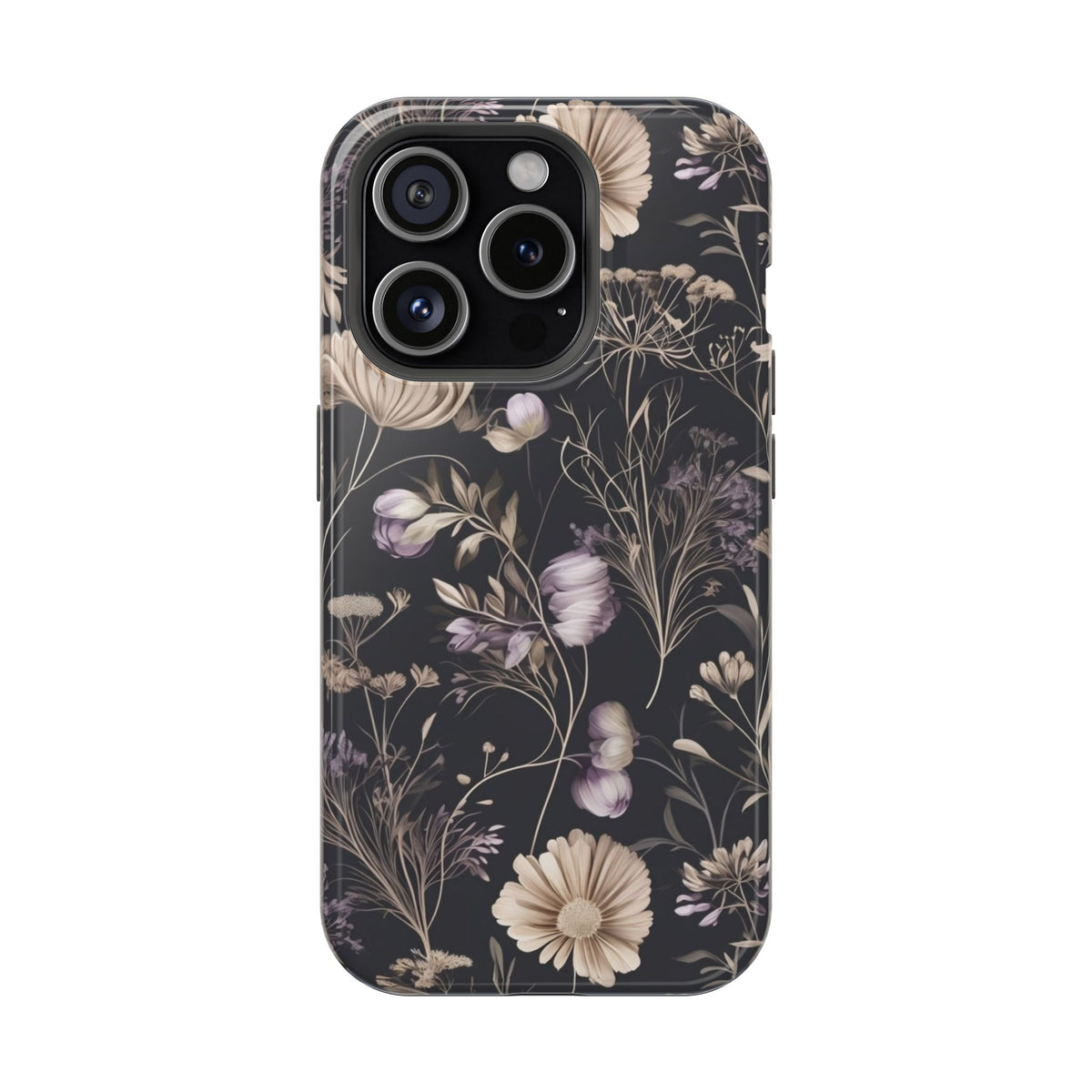 Dark Floral Magnetic Phone Case, alternate view