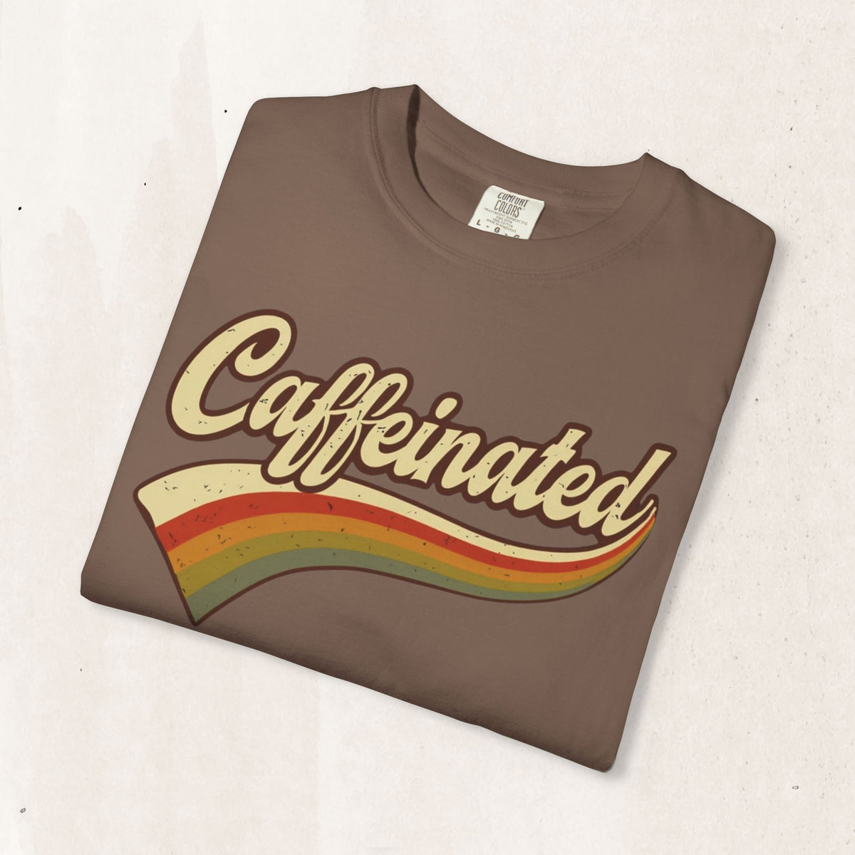 Caffeinated Retro Stripe Tee
