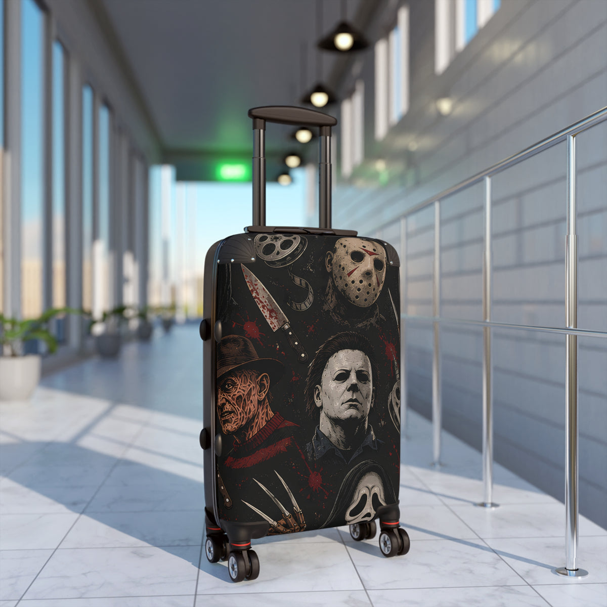 Horror Icons Travel Luggage