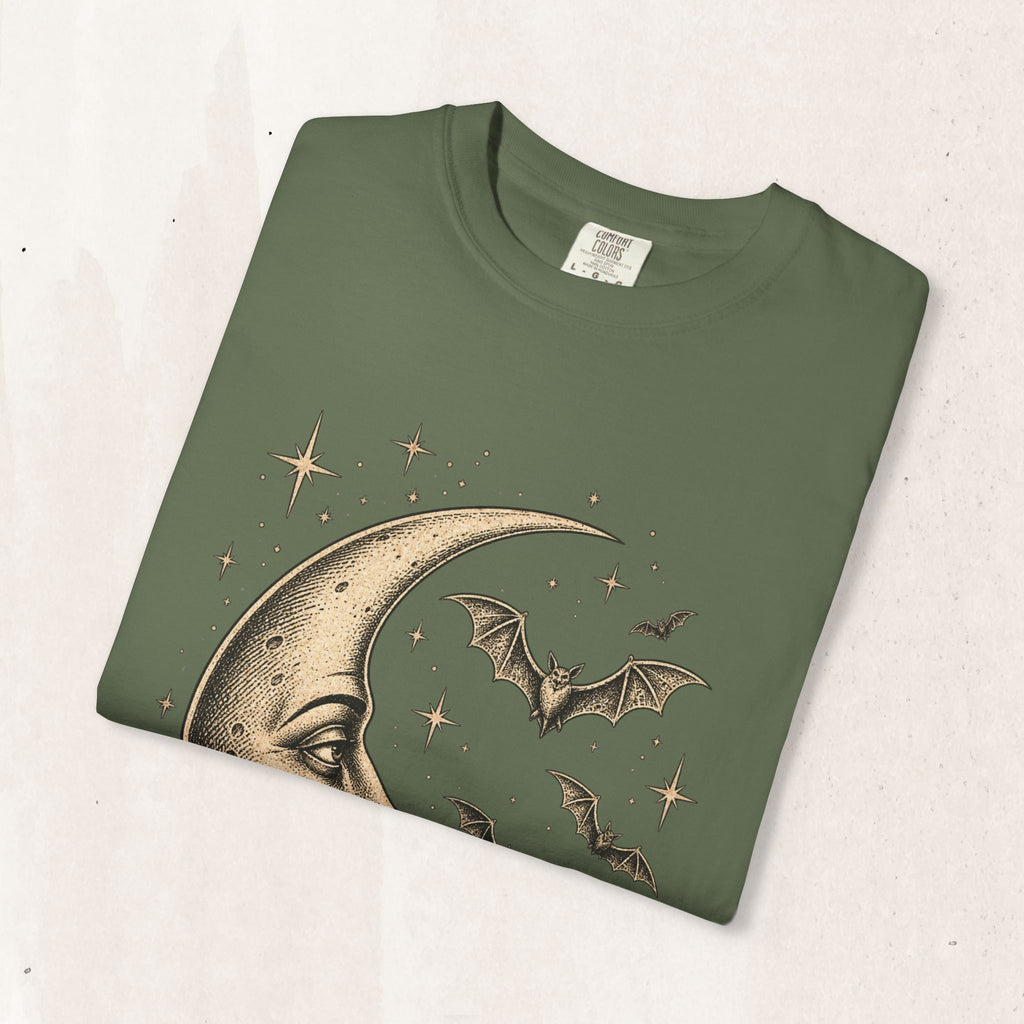 Crescent Moon & Bats Tee
