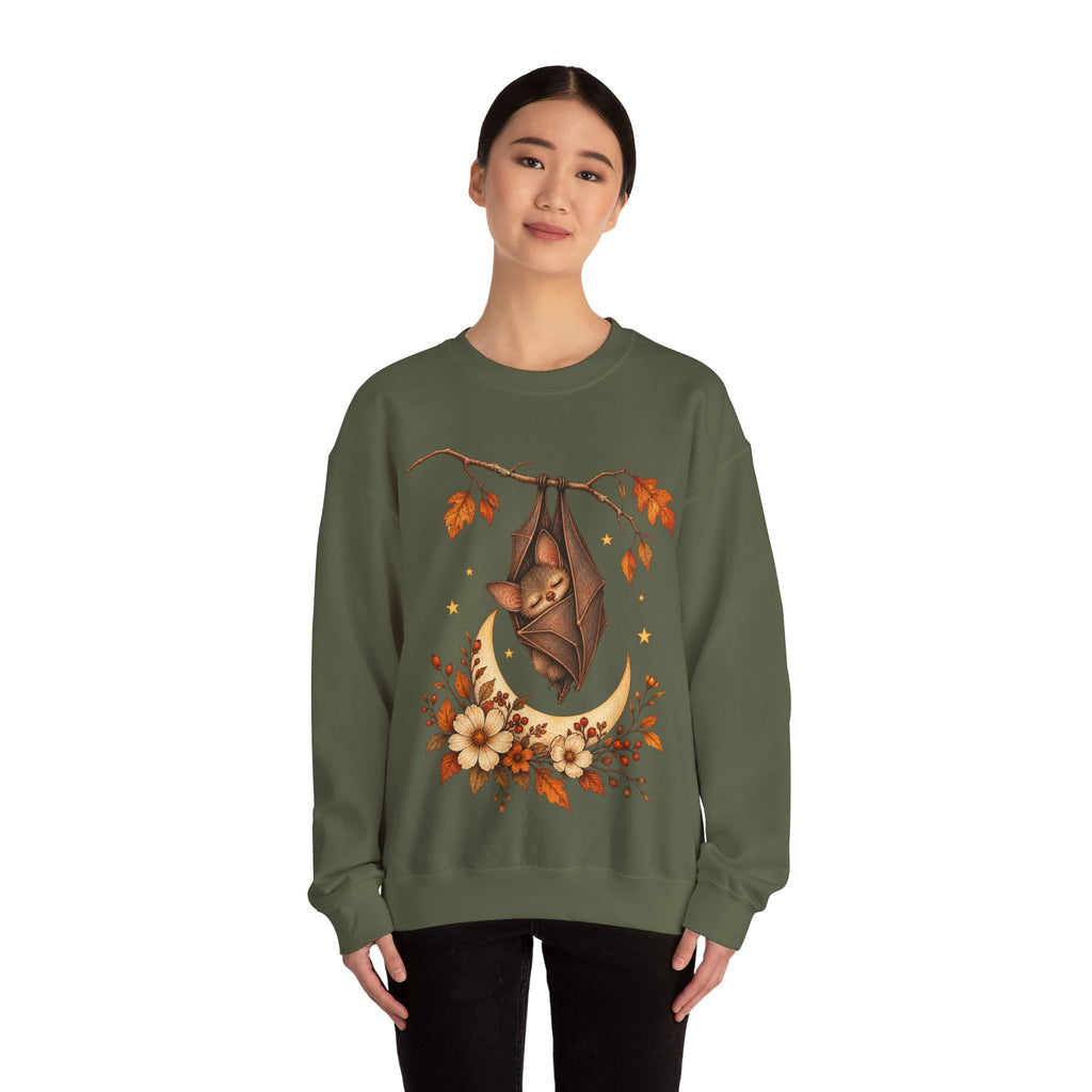 Autumn Bat Moon Crewneck Sweatshirt
