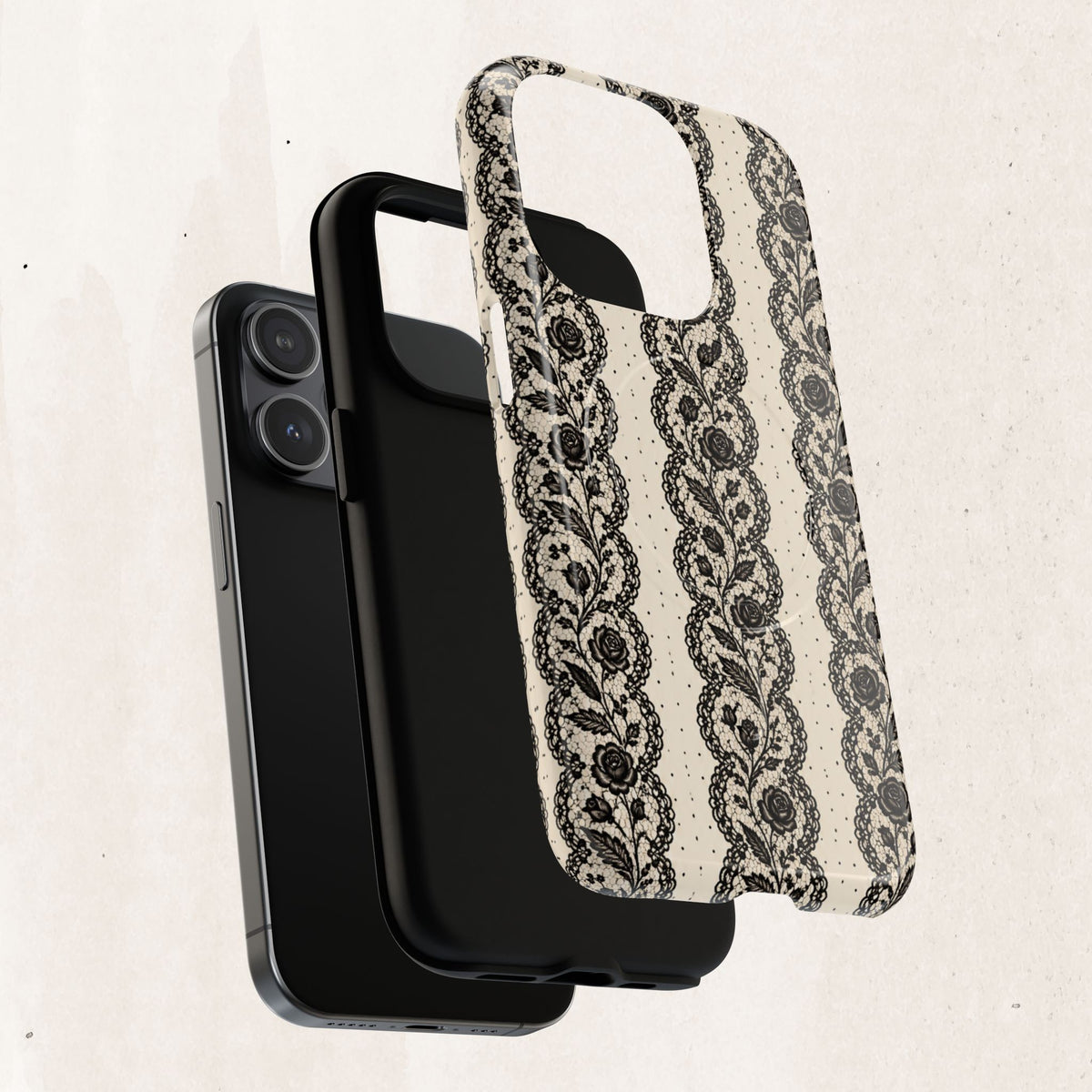 Lace Stripes Magnetic Phone Case