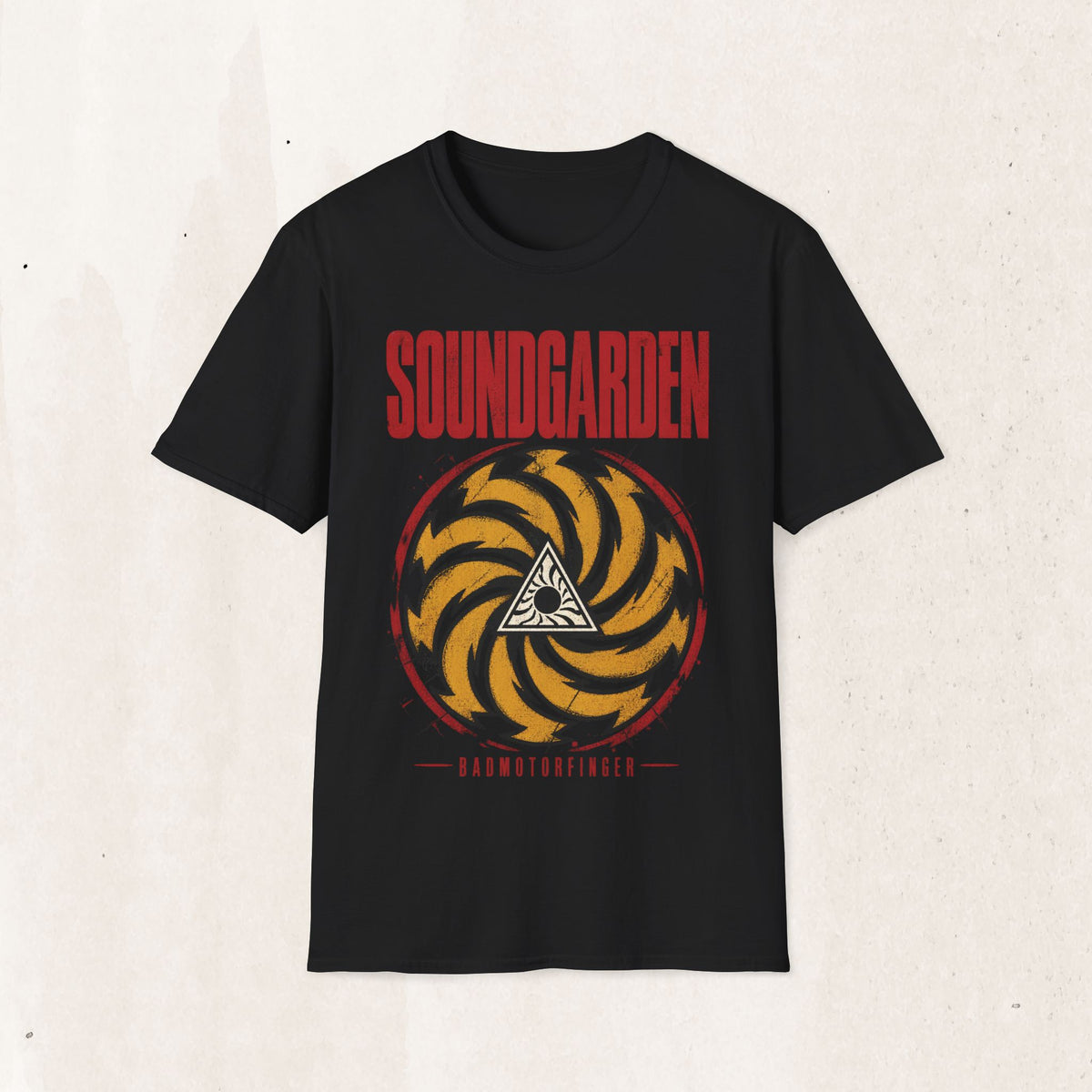 Soundgarden Vintage Band Tee – Distressed 90s Grunge Shirt – Black