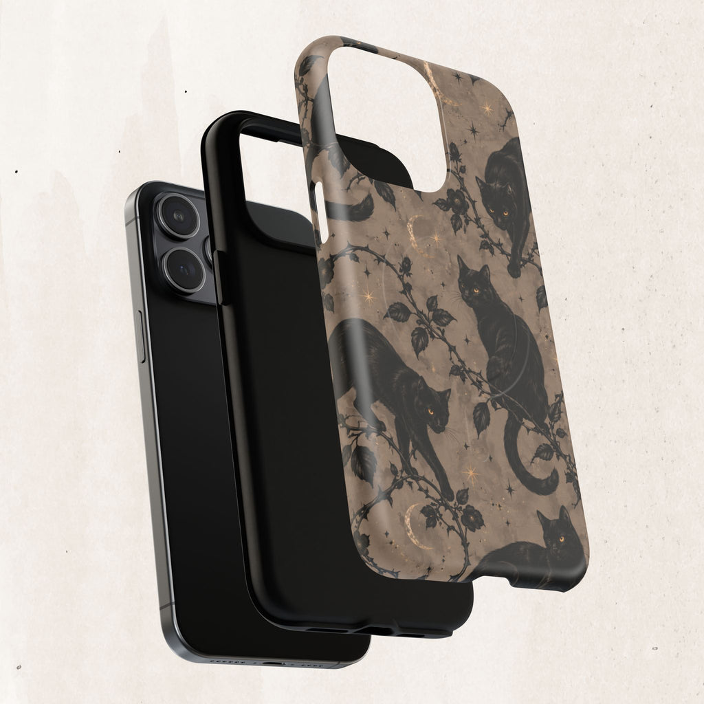 Vintage Black Cats Tough Phone Case