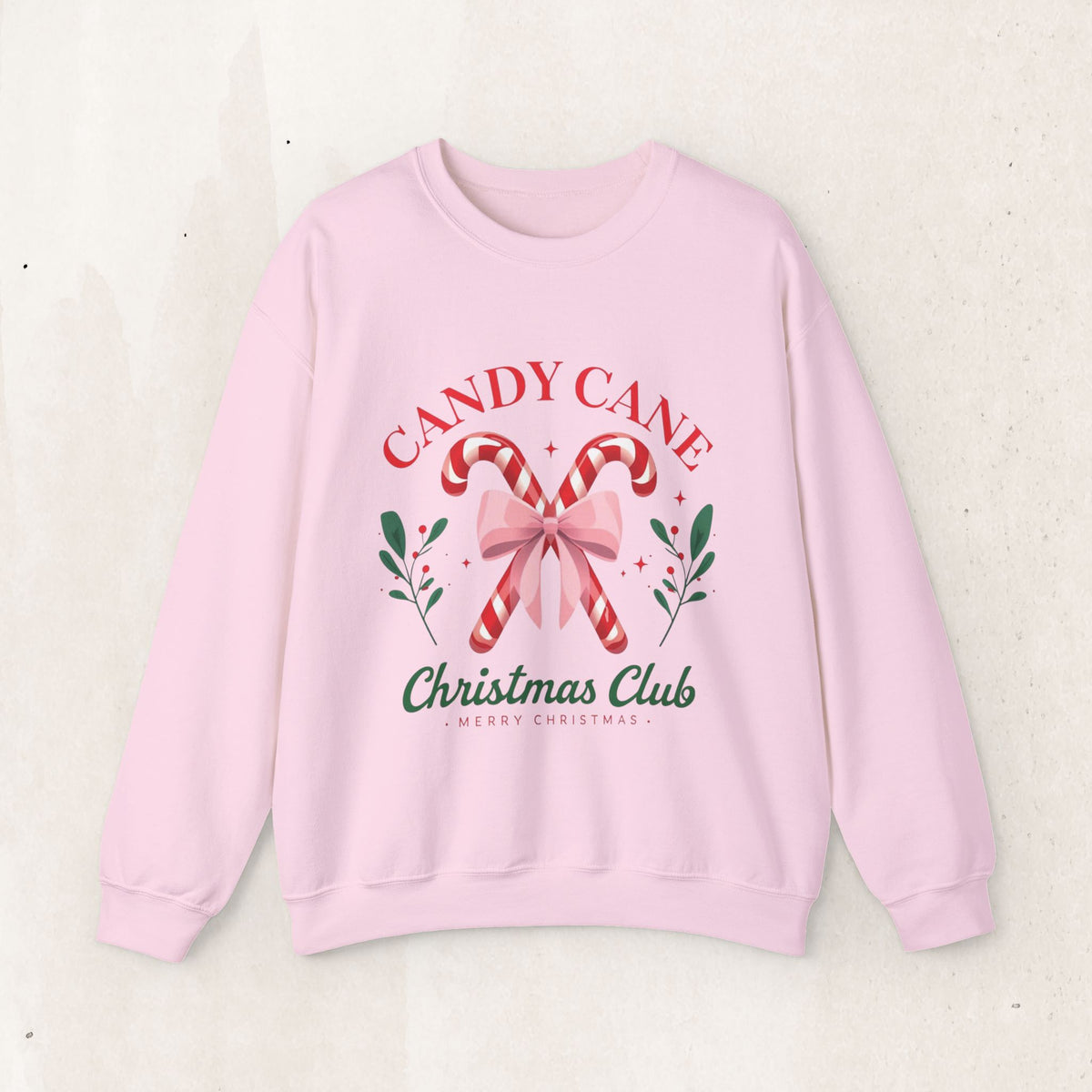 Candy Cane Christmas Club Crewneck Sweatshirt