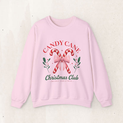Candy Cane Christmas Club Crewneck Sweatshirt