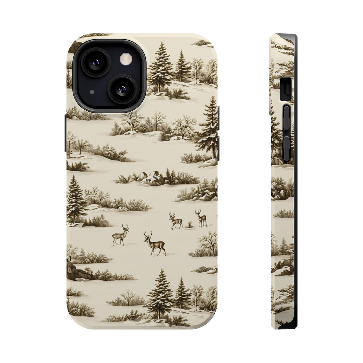 Deer & Pine Woodland Magnetic Phone Case, alternate view