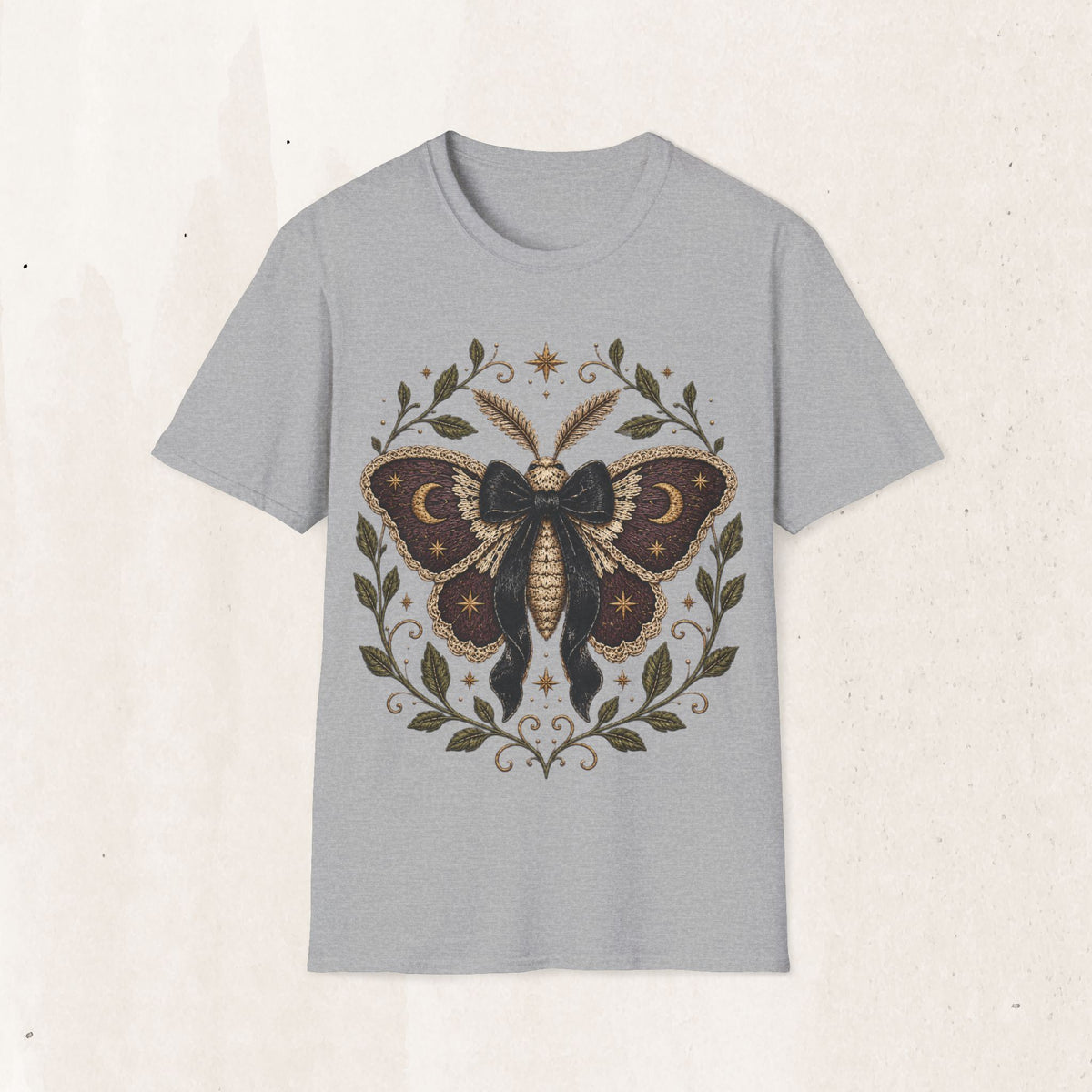 Golden Moon & Botanical Moth Tee