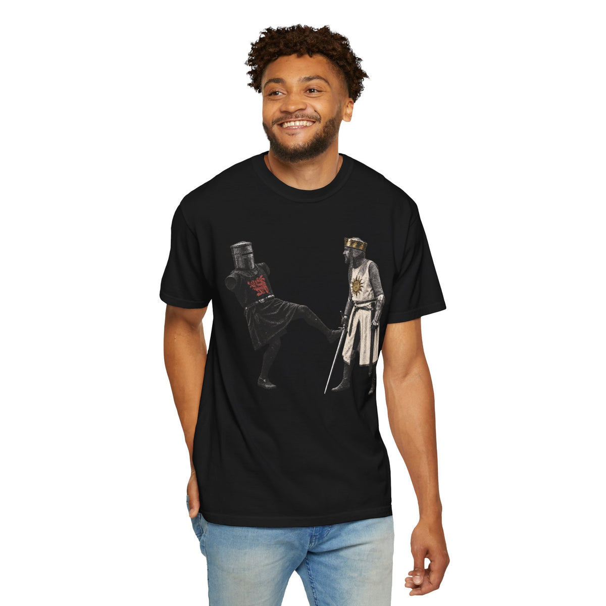 M Python & The Holy Grail Black Knight Tee Printify