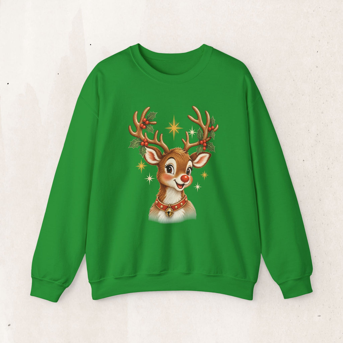 Vintage Rudolph Graphic Crewneck Sweatshirt