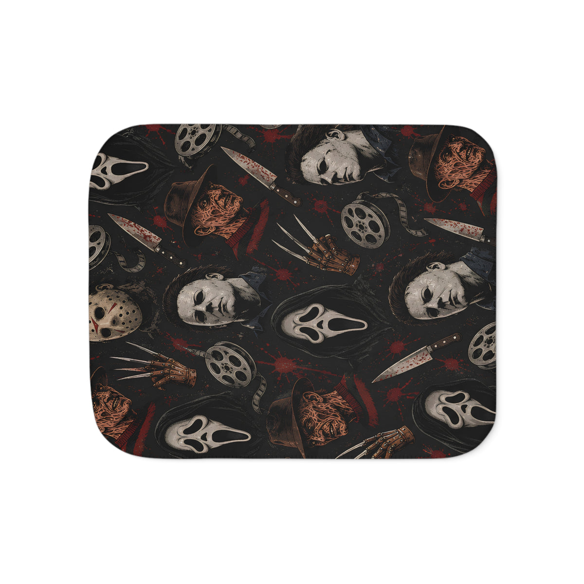 Horror Icons Sherpa Blanket