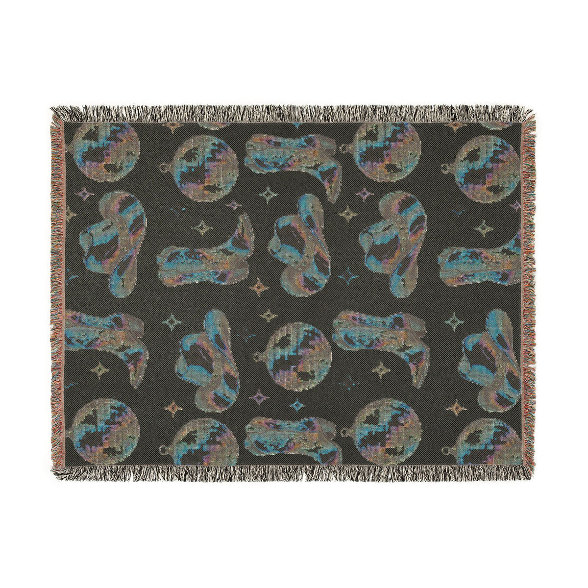 Rainbow Cowboy Woven Blanket