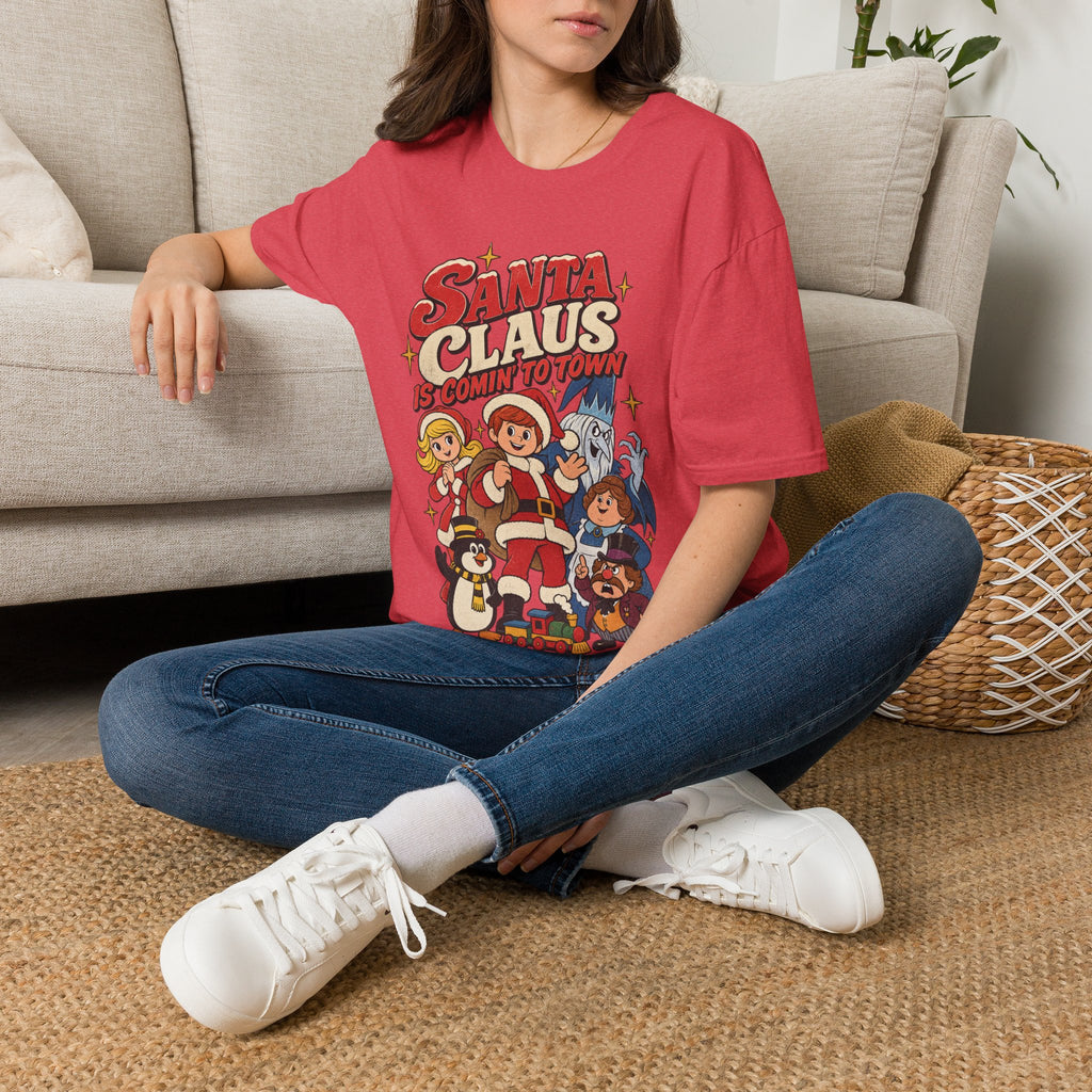 Santa Claus Is Comin' To Town Christmas Tee