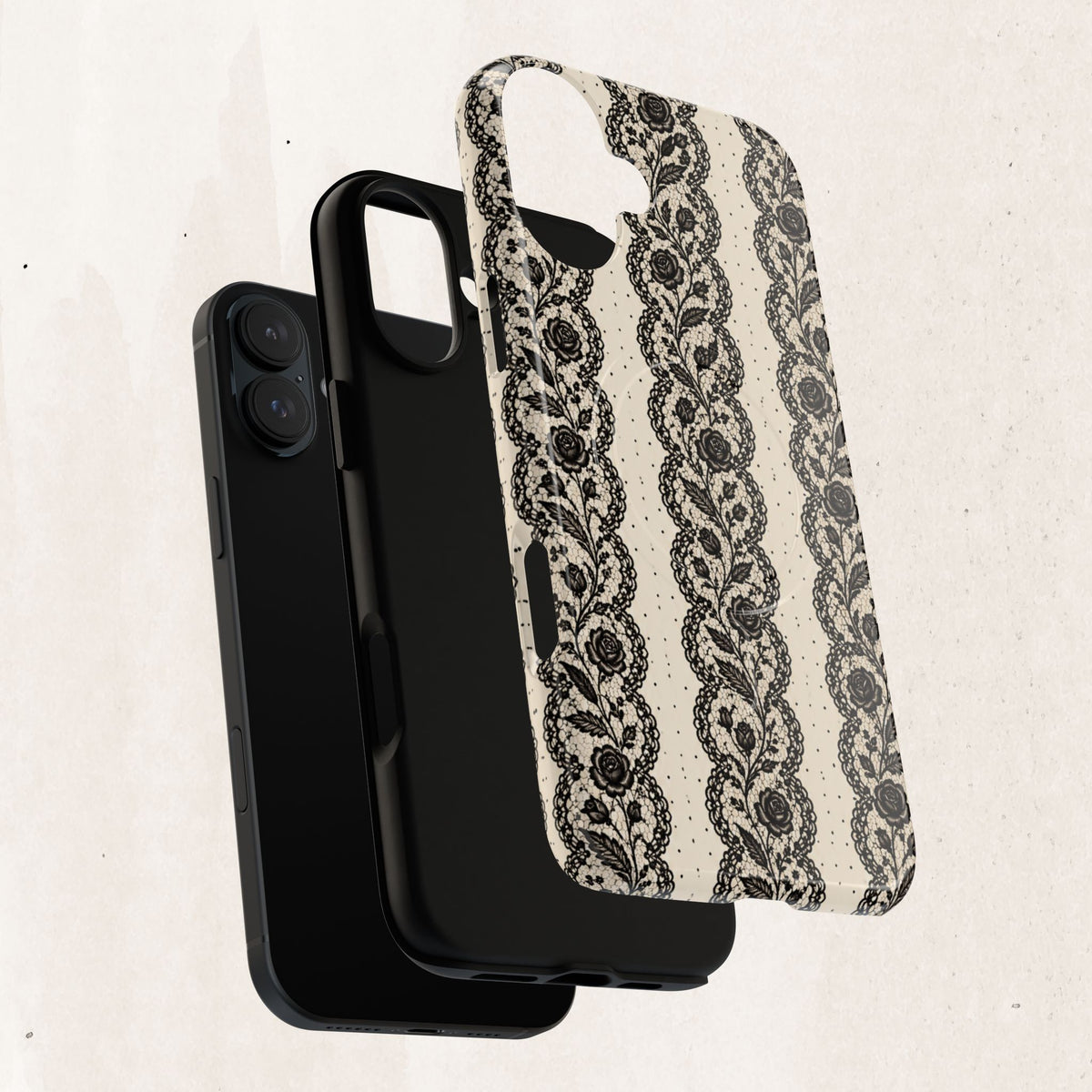 Lace Stripes Magnetic Phone Case