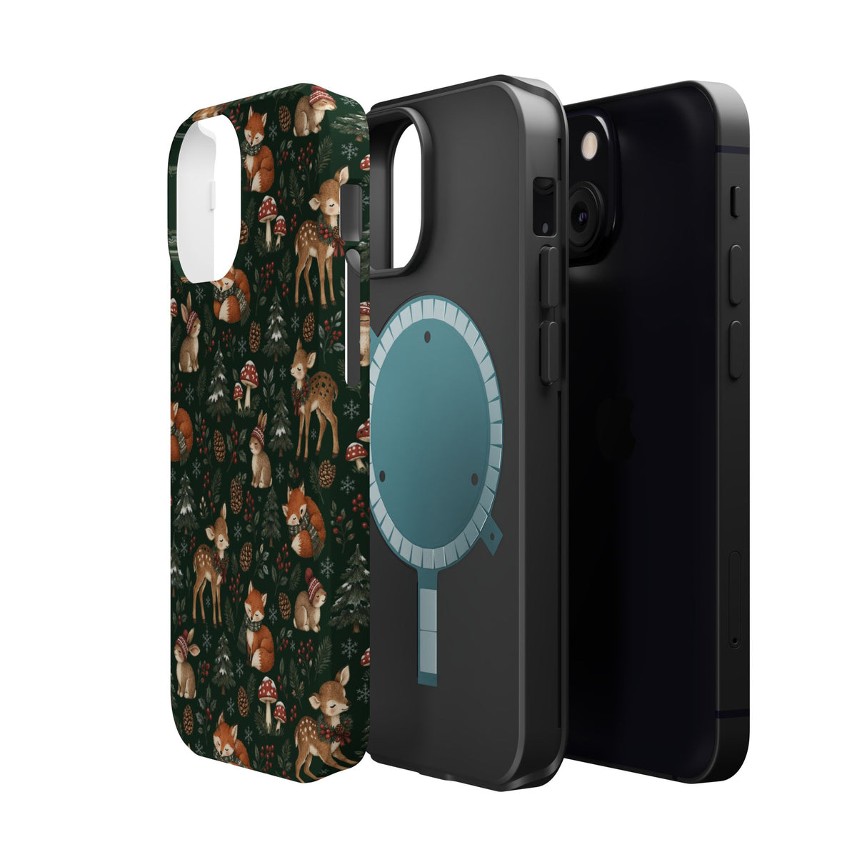Woodland Fox & Deer MagSafe Phone Case, alternate view