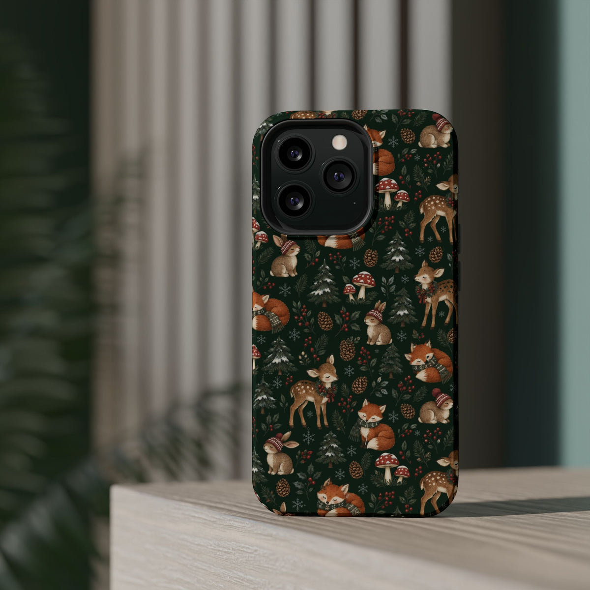 Woodland Fox & Deer MagSafe Phone Case, alternate view