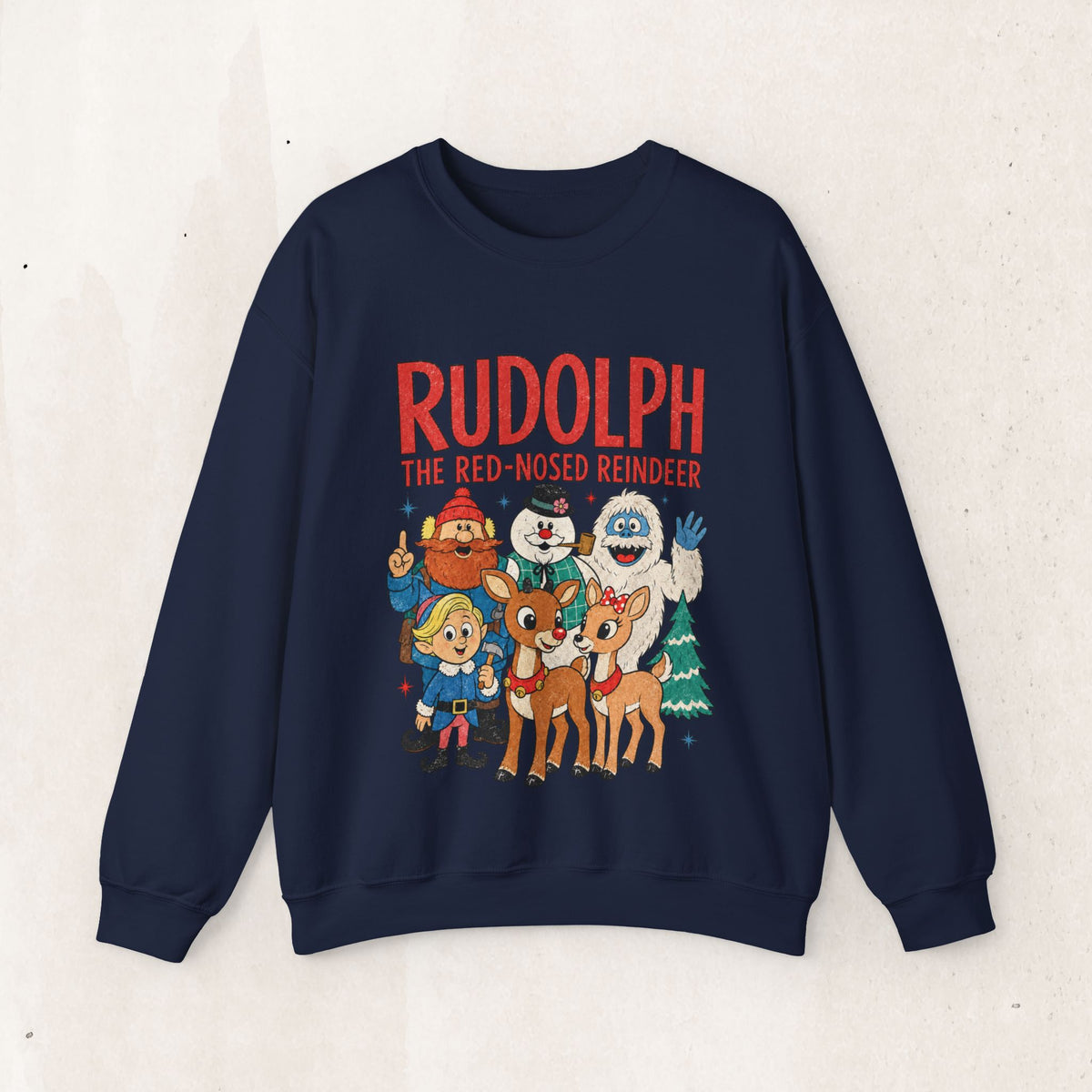 Rudolph The Red-Nosed Reindeer Vintage Crewneck Sweatshirt